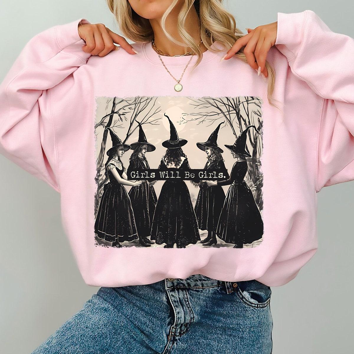 Girls Will Be Girls Halloween Girls Witch Shirt 4