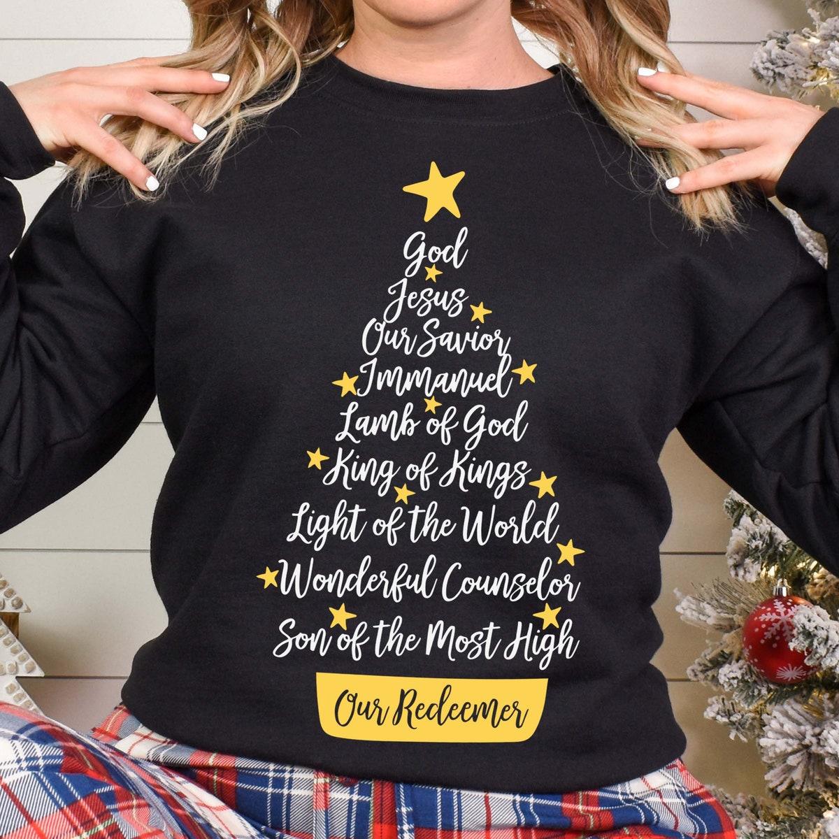 God Jesus Our Savior Christmas Shirt 4