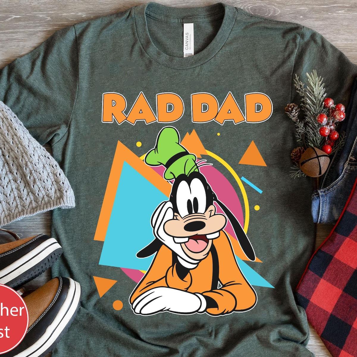 Goofy And Max Rad Dad Rad Like Dad Disney Dad Son Matching Shirt 2