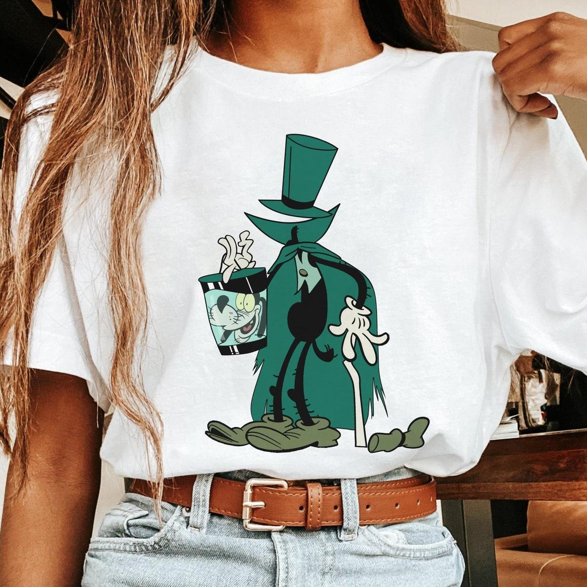 Goofy The Hatbox Ghost Costume Haunted Mansion Shirt 2