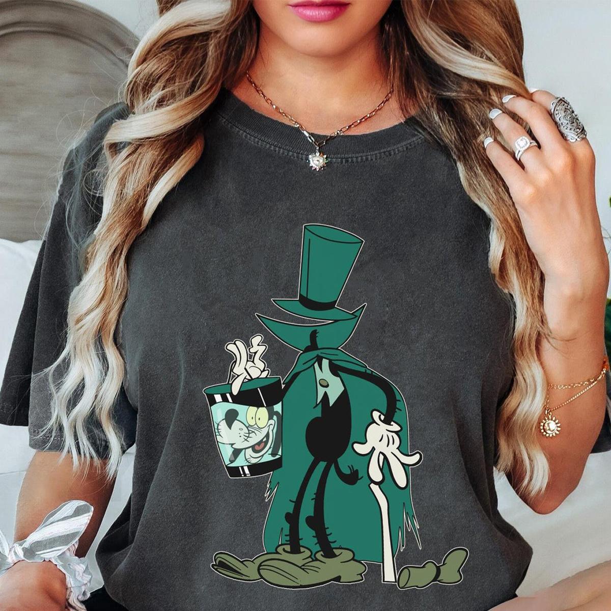 Goofy The Hatbox Ghost Costume Haunted Mansion Shirt 3