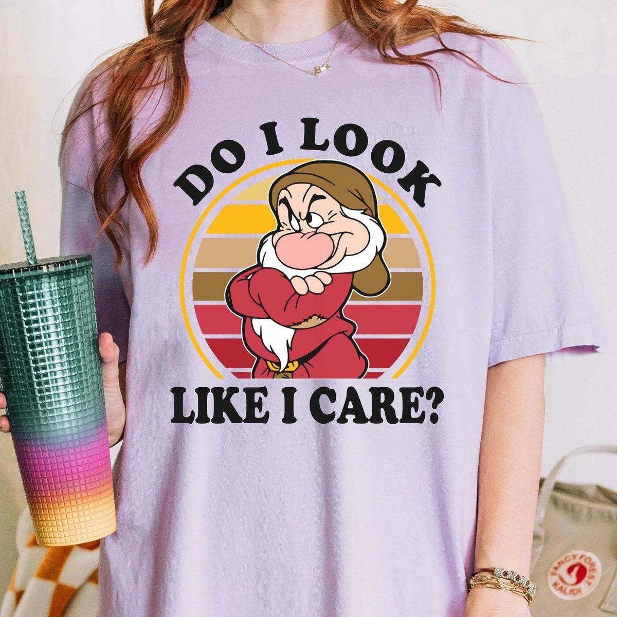 Grumpy Do I Look Like I Care Shirt 4