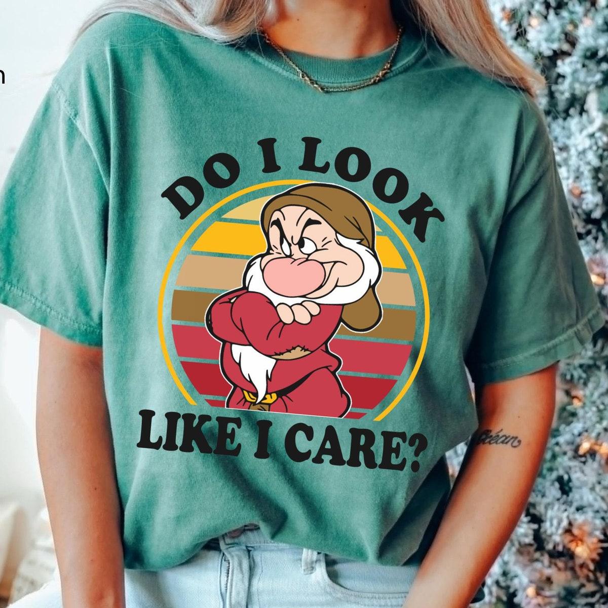 Grumpy Do I Look Like I Care Shirt 5