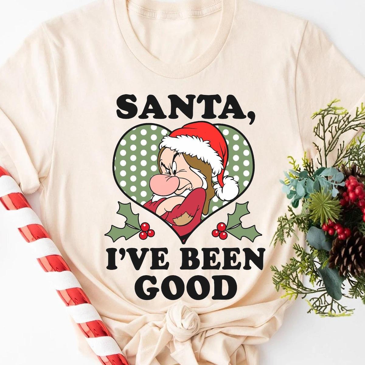 Grumpy Dwarf Santa I've Been Good Shirt 3