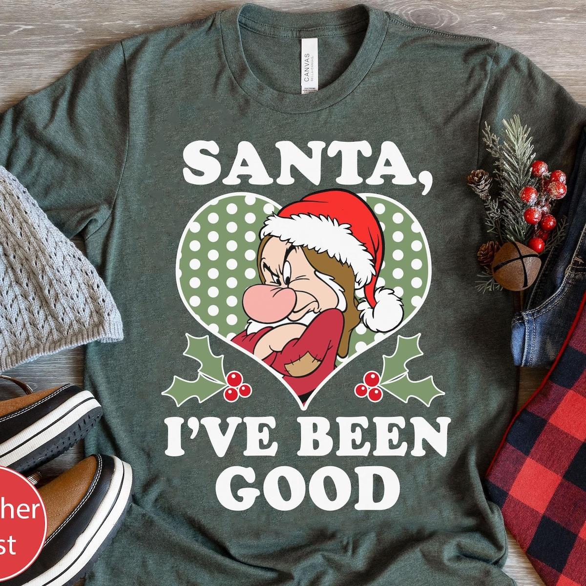 Grumpy Dwarf Santa I've Been Good Shirt 4