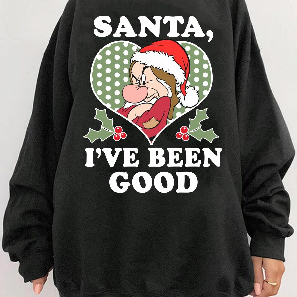 Grumpy Dwarf Santa I've Been Good Shirt 5