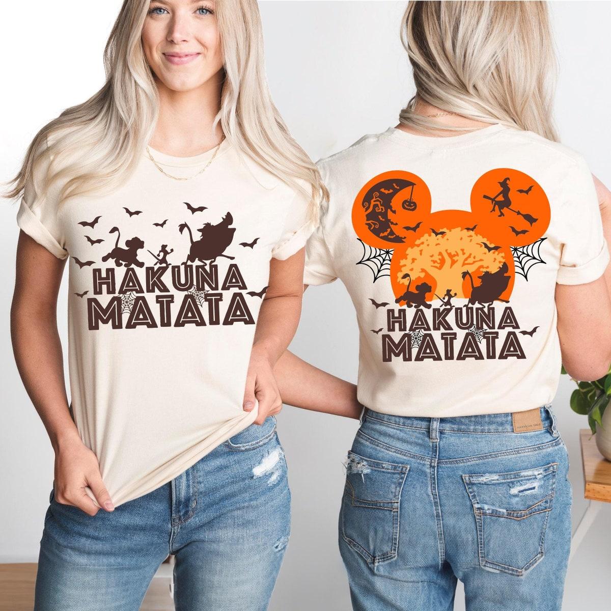 Hakuna Matata Halloween The Lion King Simba Timon Pumbaa Shirt 1