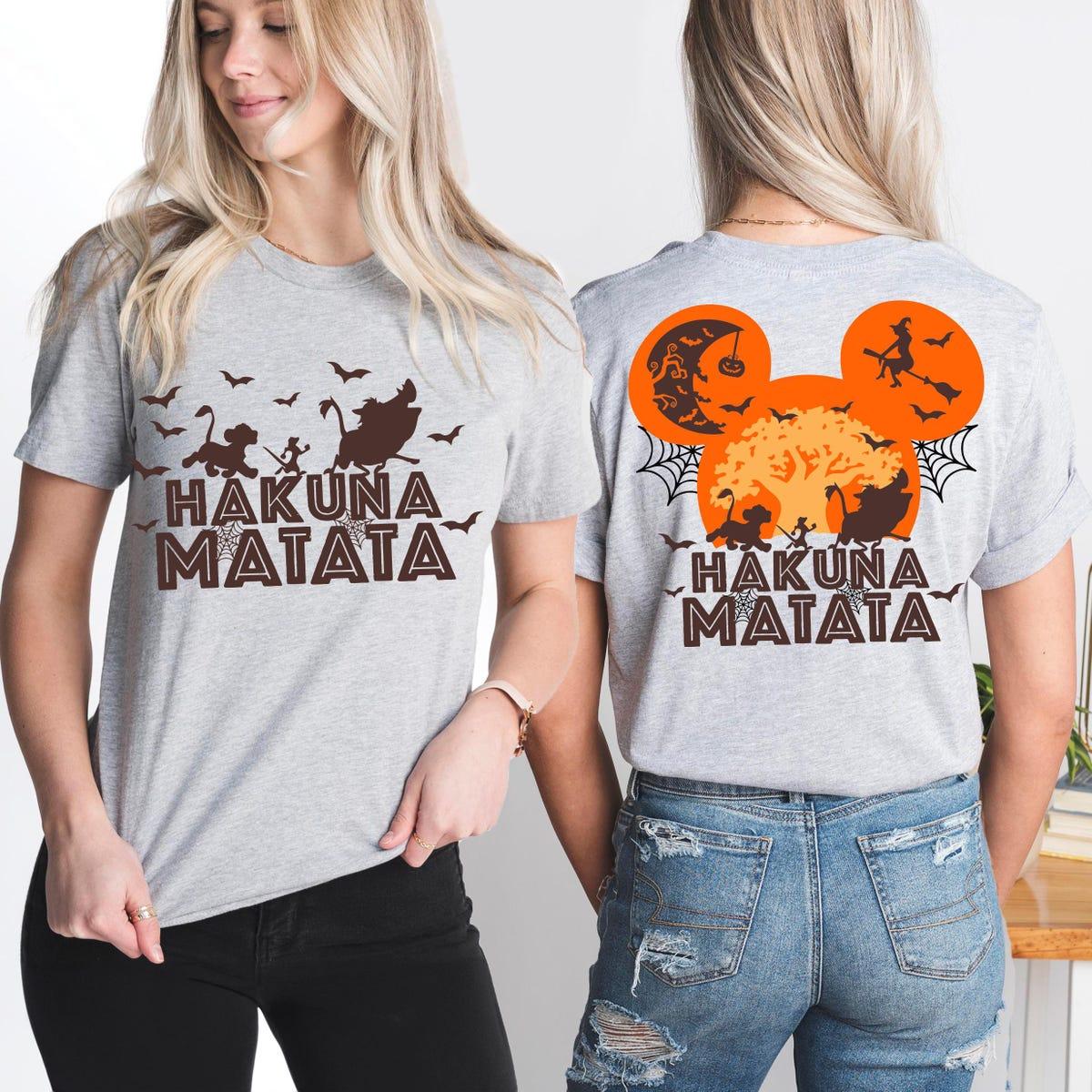 Hakuna Matata Halloween The Lion King Simba Timon Pumbaa Shirt 2