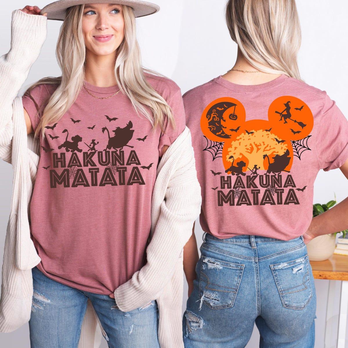 Hakuna Matata Halloween The Lion King Simba Timon Pumbaa Shirt 3