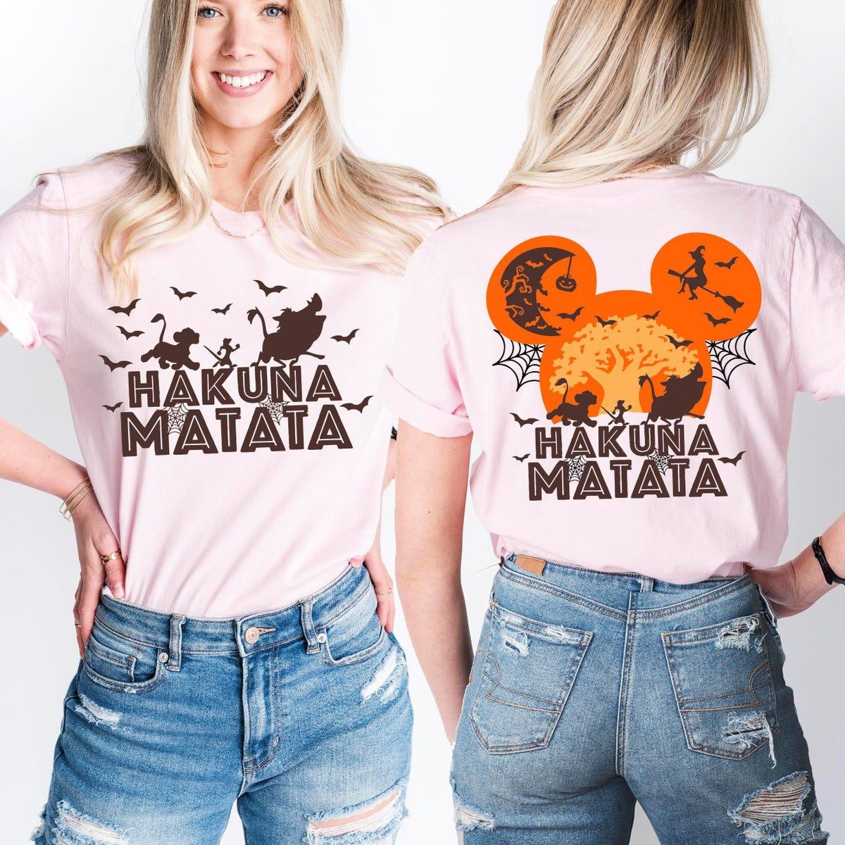 Hakuna Matata Halloween The Lion King Simba Timon Pumbaa Shirt 5