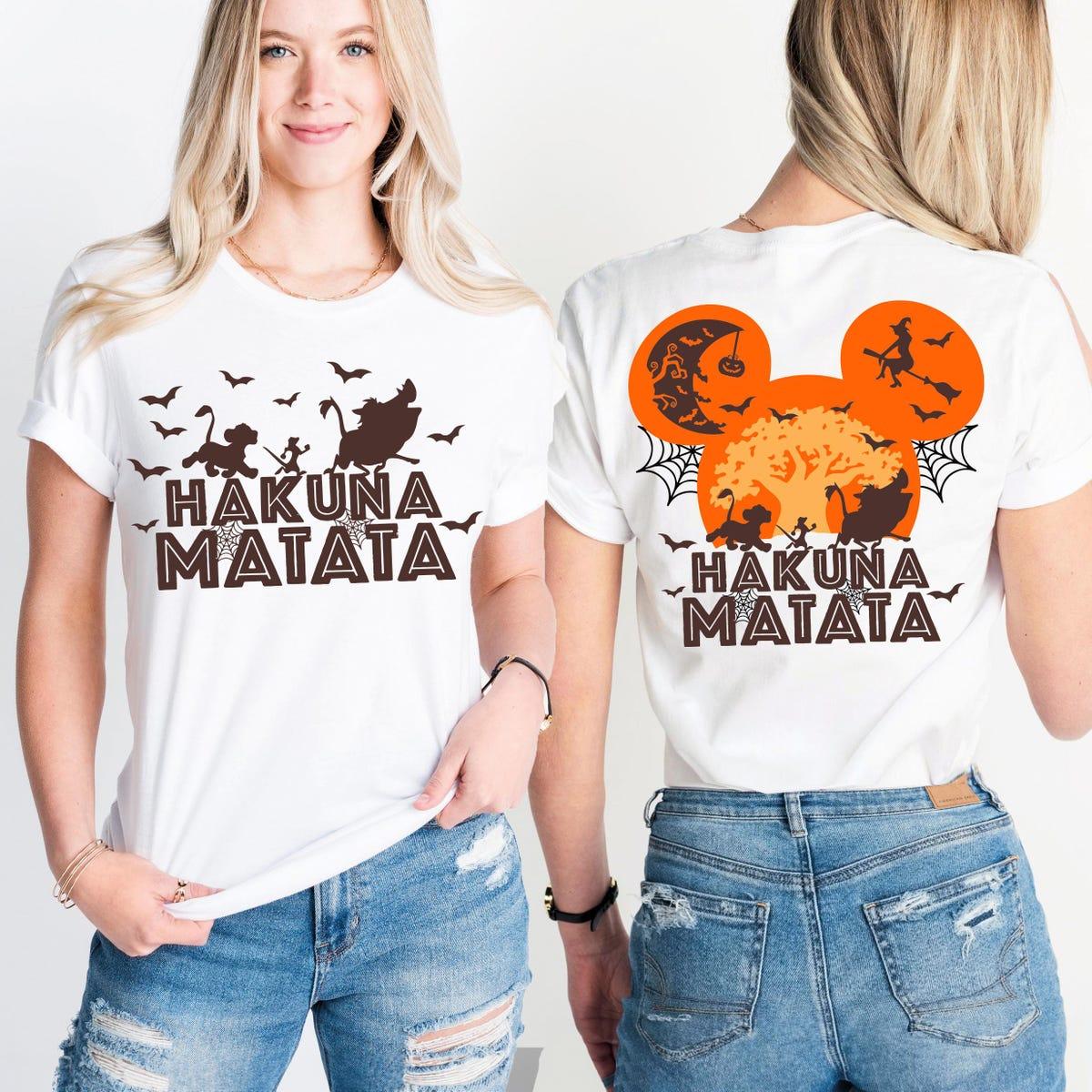 Hakuna Matata Halloween The Lion King Simba Timon Pumbaa Shirt 6