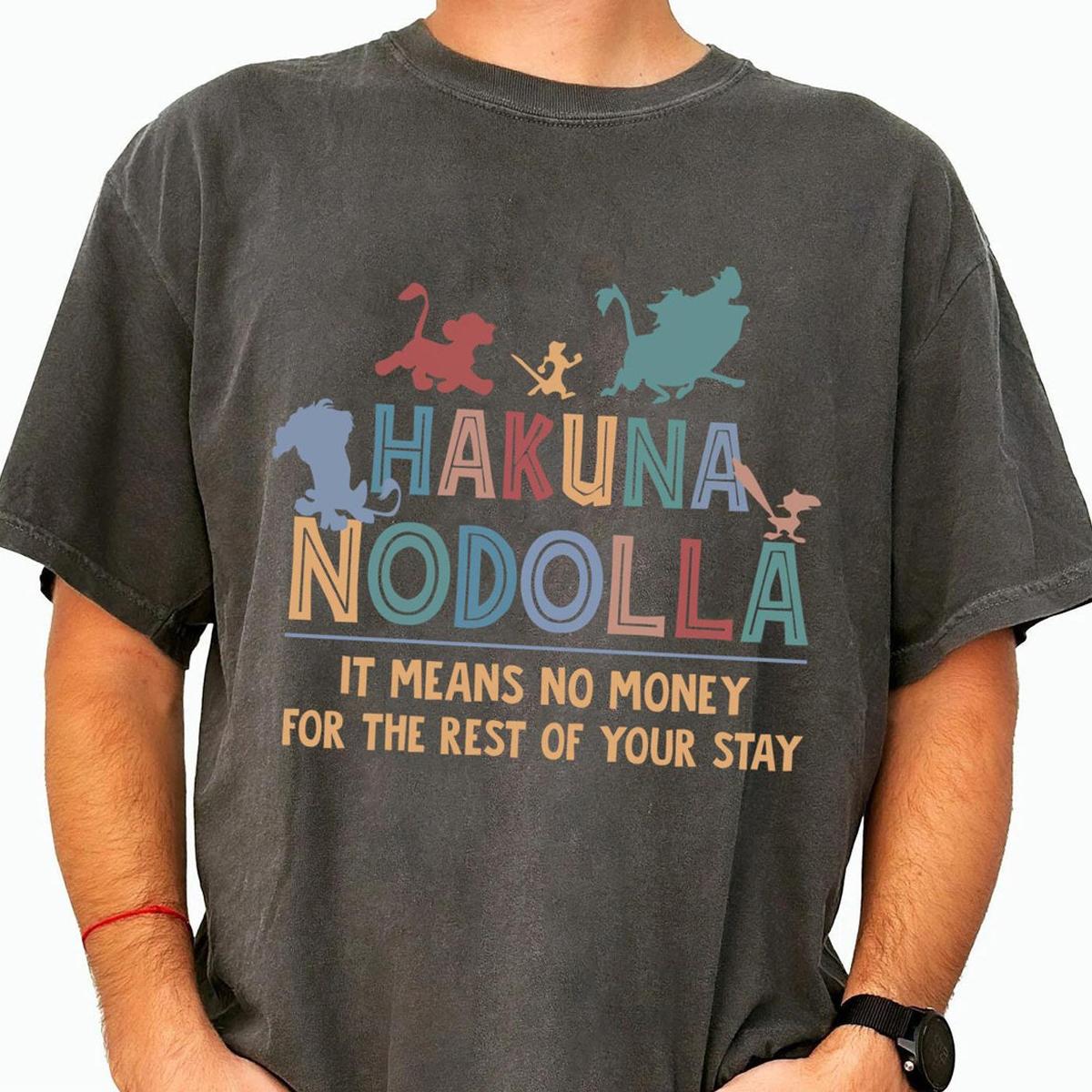 Hakuna Nodolla Funny Lion King Shirt 3