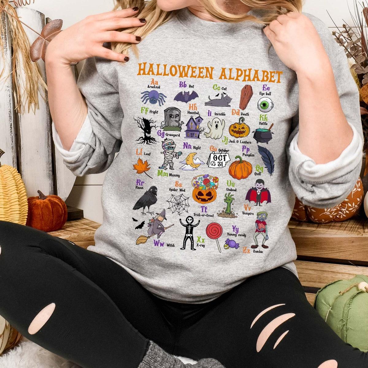 Halloween Alphabet Spooky Era Shirt 2