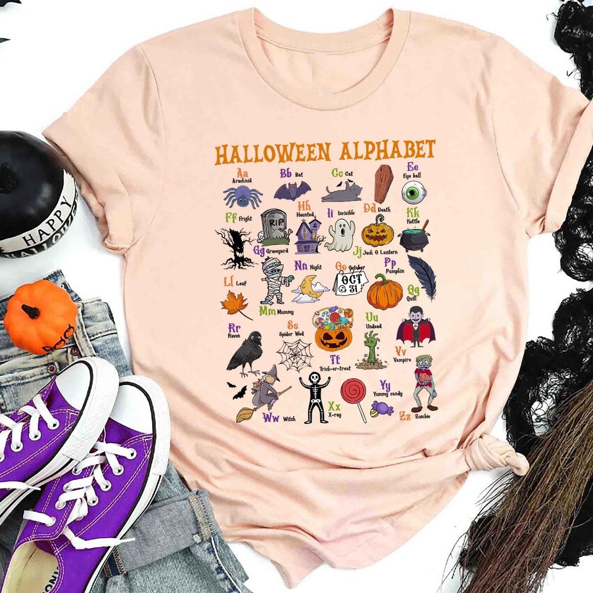 Halloween Alphabet Spooky Era Shirt 4