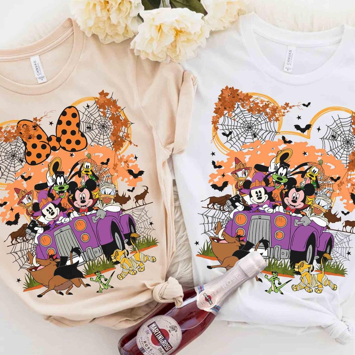 Halloween Animal Kingdom Mickey Minnie Couple Shirt 2