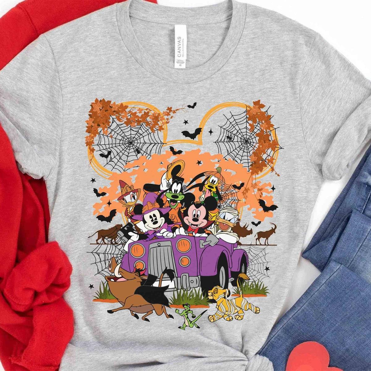 Halloween Animal Kingdom Mickey Minnie Couple Shirt 3