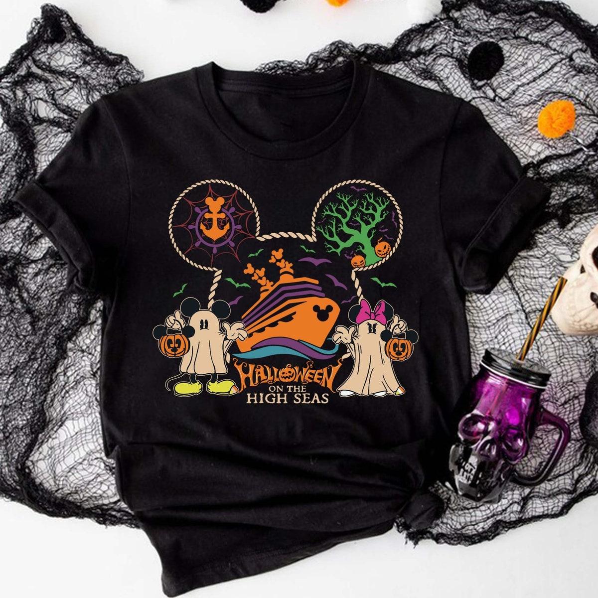 Halloween Mickey Minnie Ghost Shirt 1