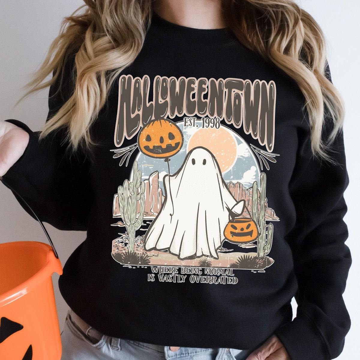 Halloween Town Where Being Normal Is Vastly Overrated Shirt 1