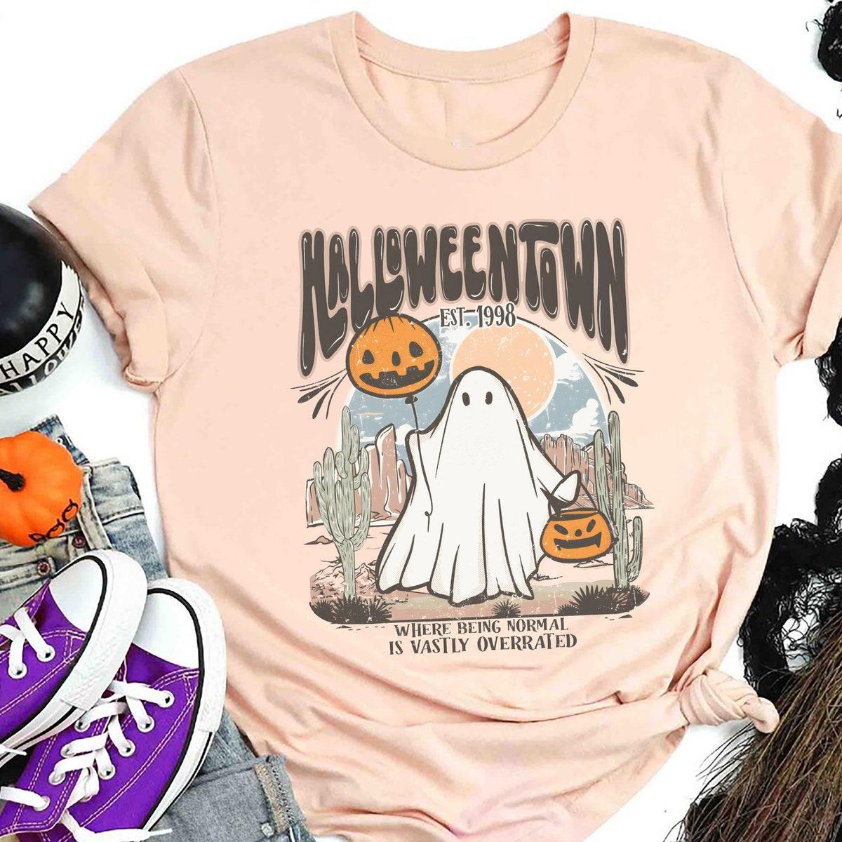 Halloween Town Where Being Normal Is Vastly Overrated Shirt 3