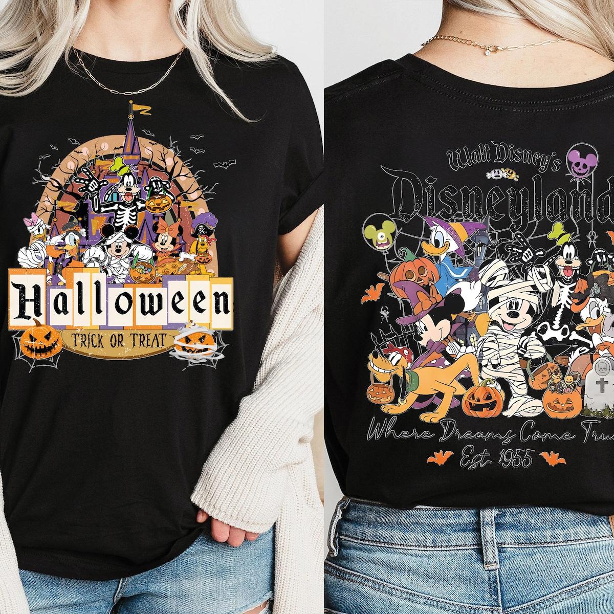 Halloween Trick Or Treat Walt Disney's Shirt 5