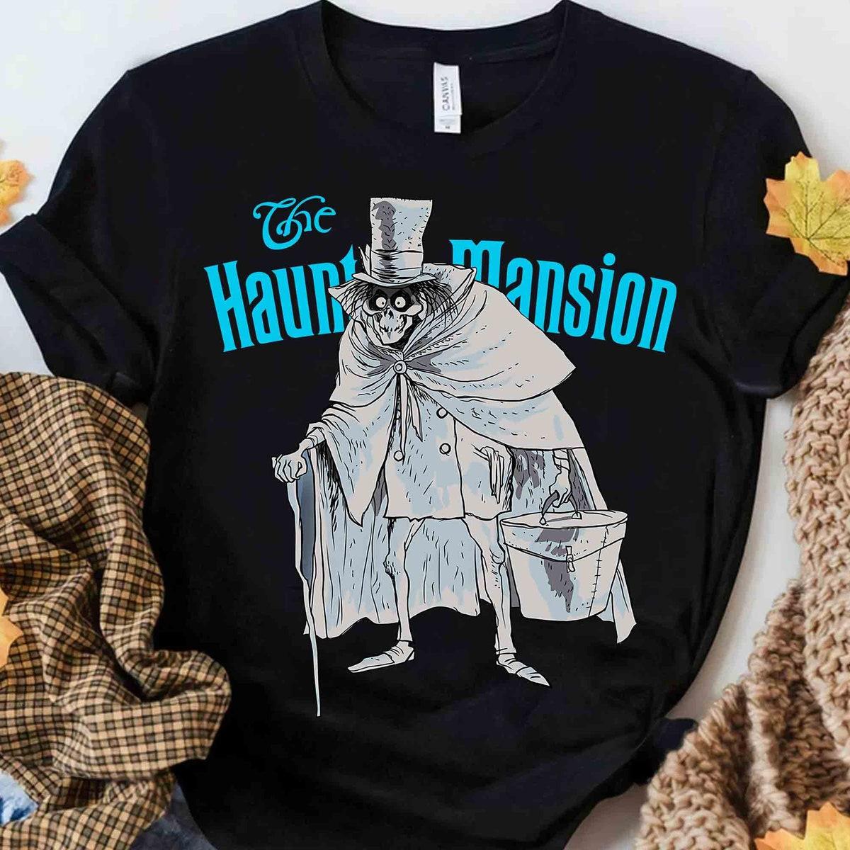 Haunted Mansion Hatbox Welcome Foolish Mortals 1971 Shirt 2