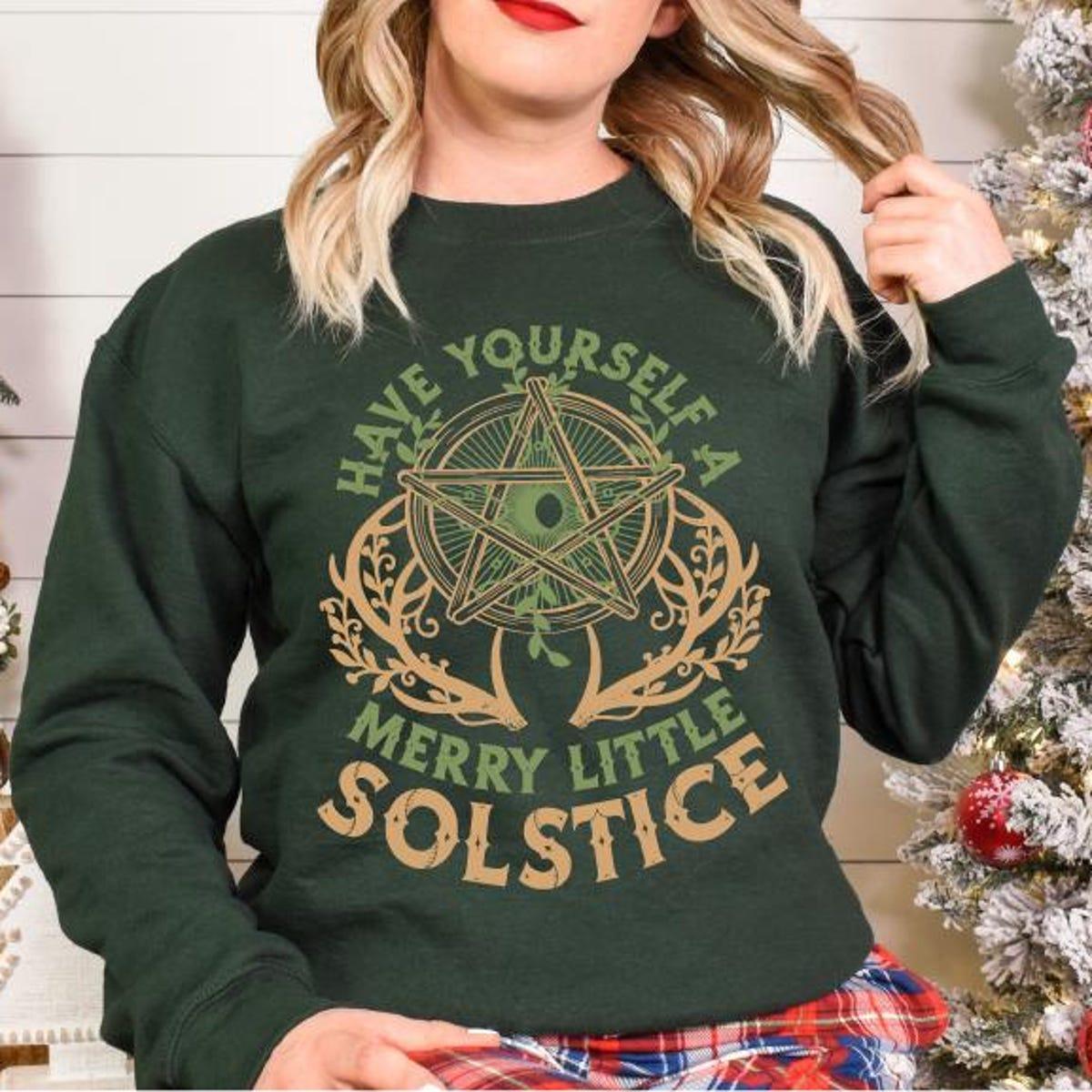 Have Yourself A Merry Little Solstice Yule Holiday Shirt 2