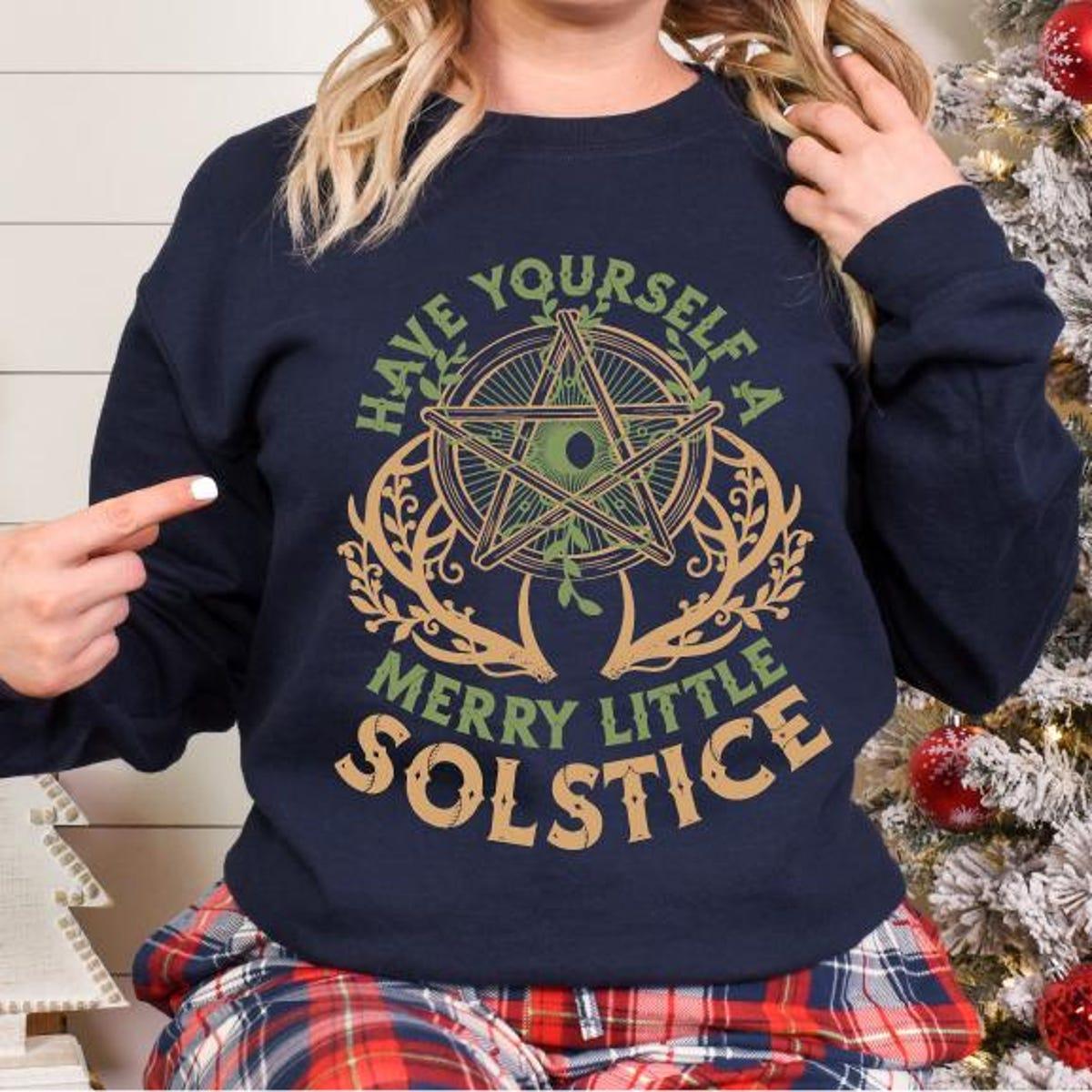 Have Yourself A Merry Little Solstice Yule Holiday Shirt 3