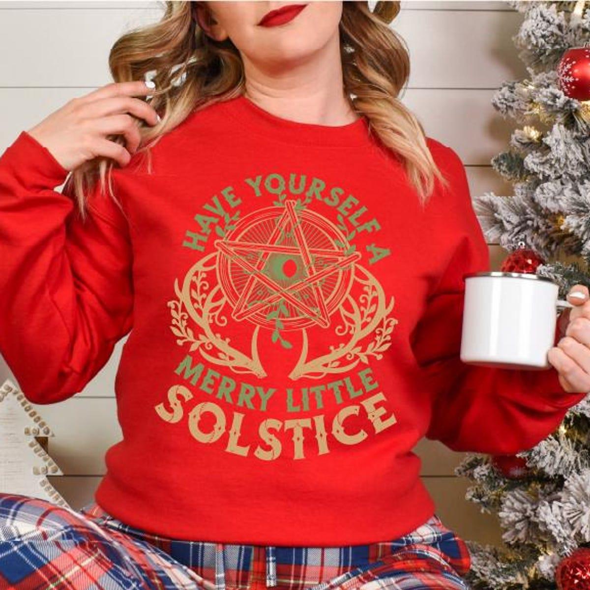 Have Yourself A Merry Little Solstice Yule Holiday Shirt 4