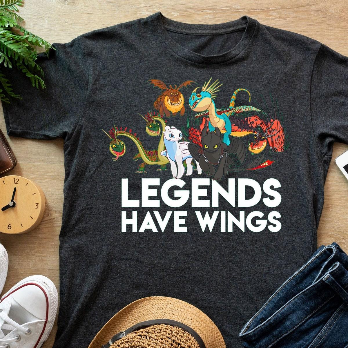 Hidden World Legends Have Wings Shirt How To Train Your Dragons 3 Tee 3