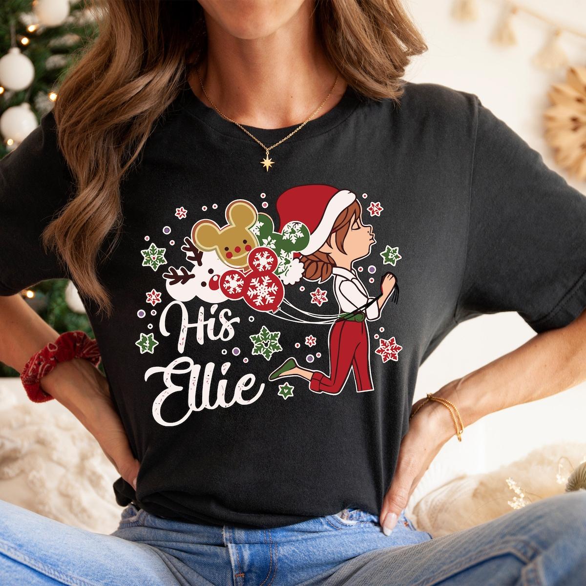 His Ellie Her Carl Christmas Couples Matching Shirt 2