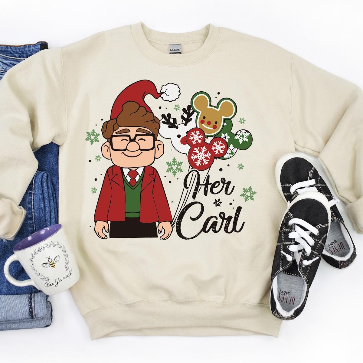 His Ellie Her Carl Christmas Couples Matching Shirt 3