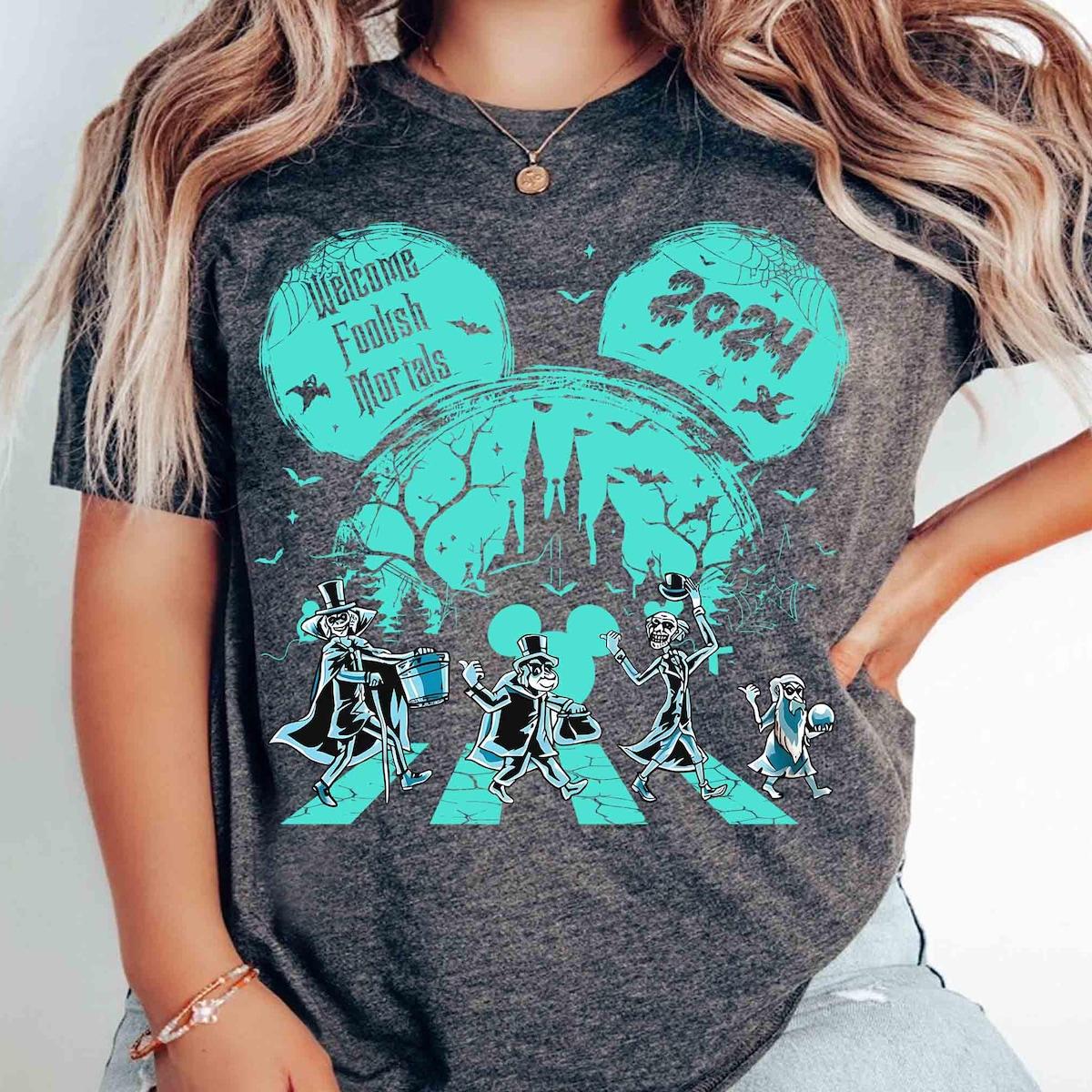 Hitchhiking Ghosts Crossing The Haunted Mansion Halloween Shirt 1