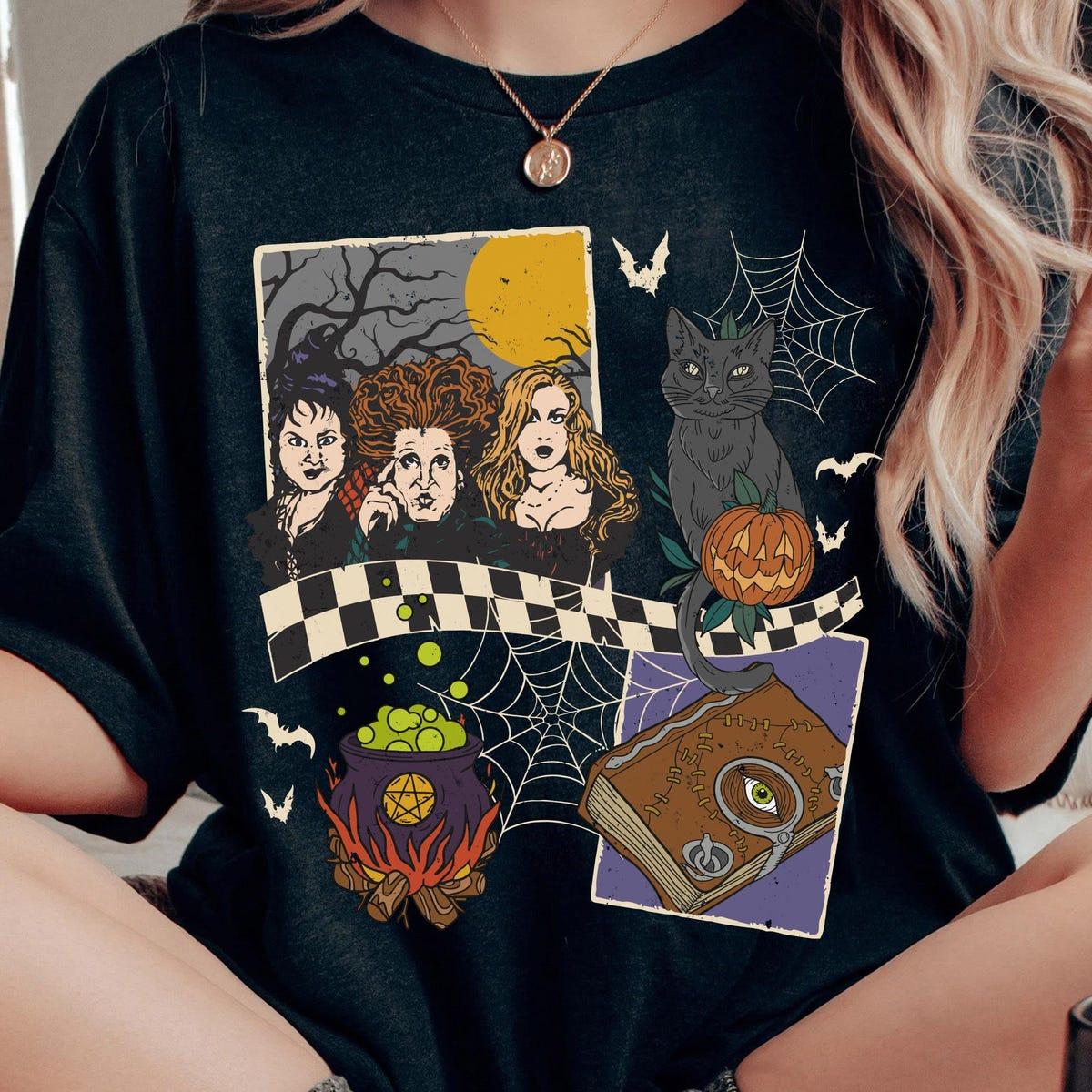 Hocus Pocus Halloween Sanderson Sisters Witches Thackery Binx Shirt 1