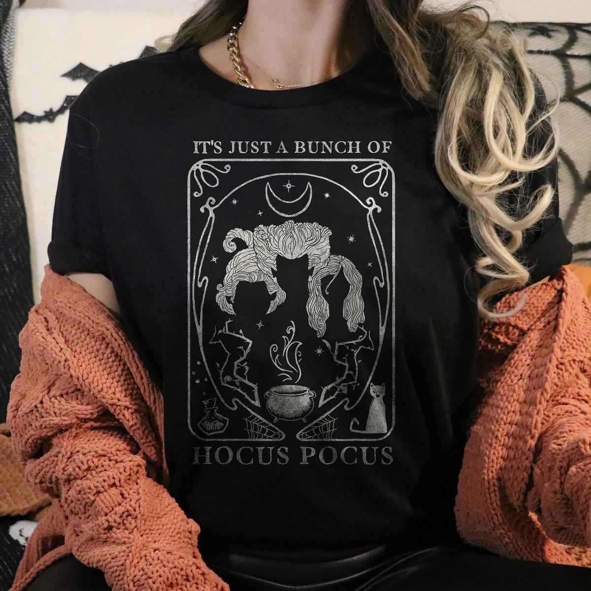 Hocus Pocus Just A Bunch Of Hocus Pocus Tarot Card Halloween Shirt 1