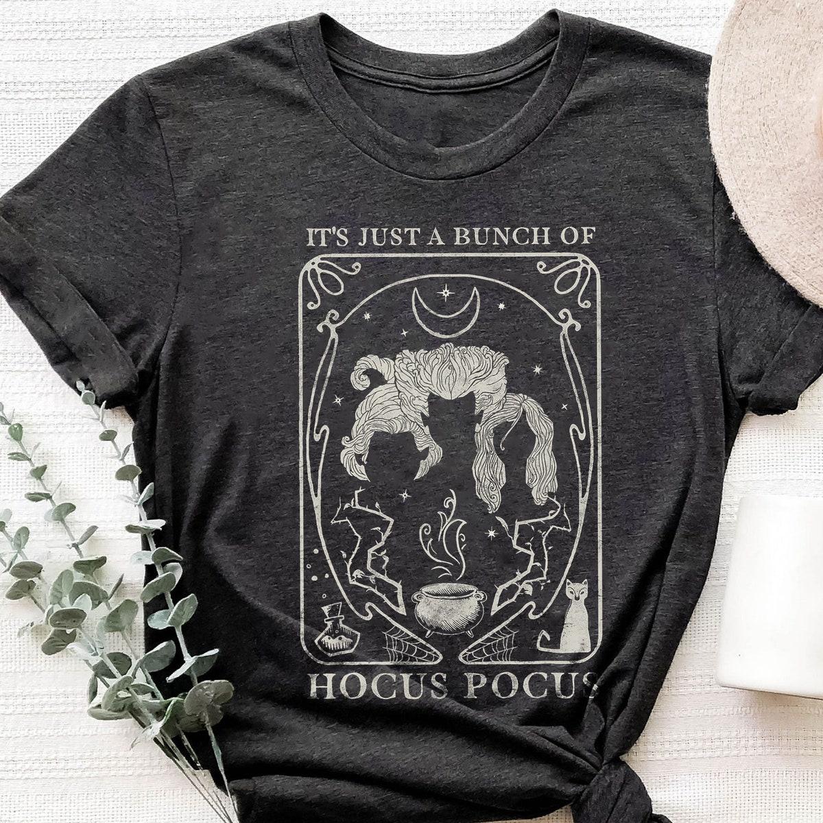 Hocus Pocus Just A Bunch Of Hocus Pocus Tarot Card Halloween Shirt 3