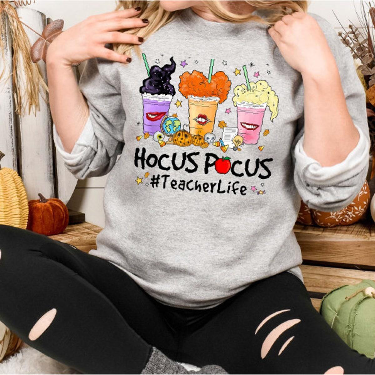 Hocus Pocus Teacher Life Shirt Halloween Vibe Shirt 3