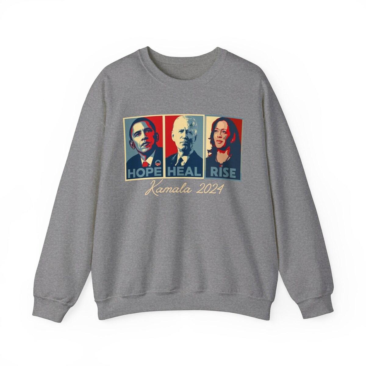 Hope Heal Rise Kamala Harris 2024 Support For First Woman American President Shirt 6