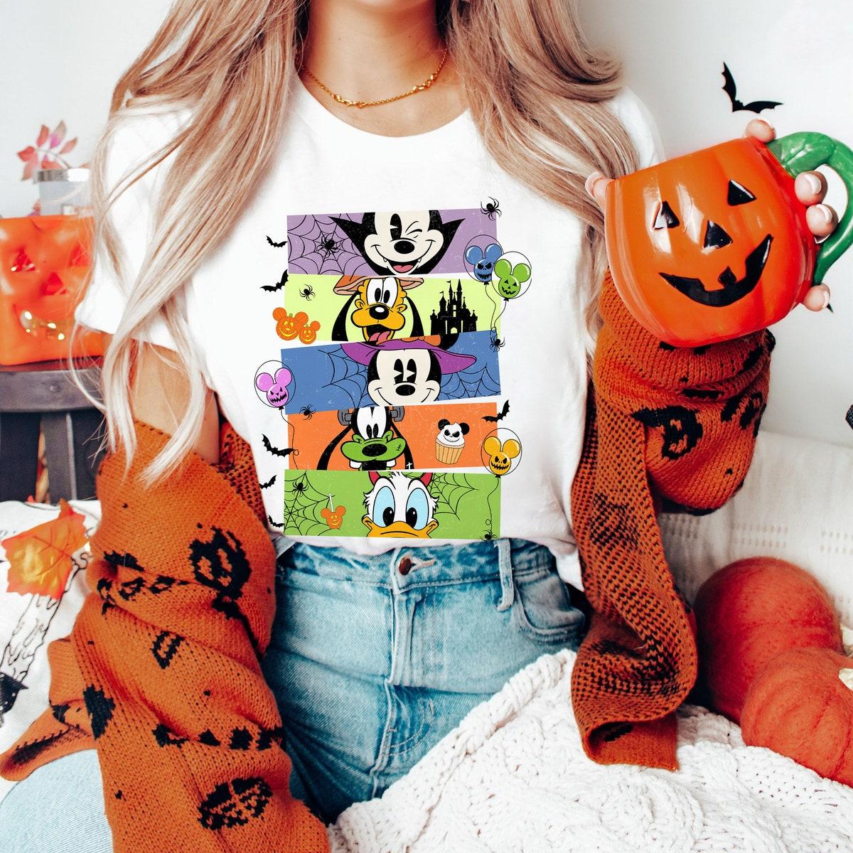 Horror Movie Disney Characters Halloween Shirt 2