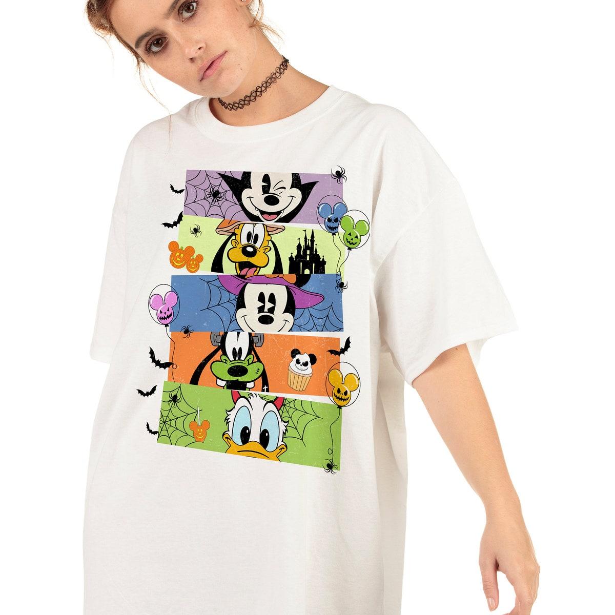 Horror Movie Disney Characters Halloween Shirt 4