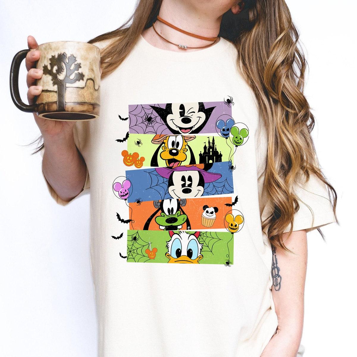 Horror Movie Disney Characters Halloween Shirt 5