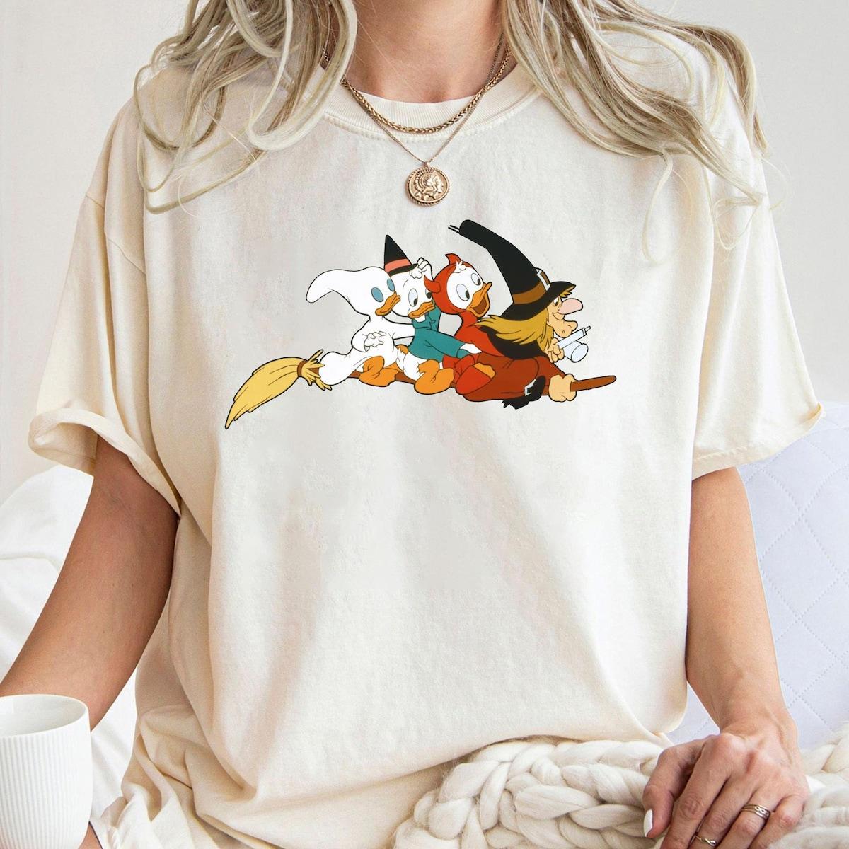 Huey Dewey And Louie Donald Duck's Nephews Halloween Ducks Shirt 3