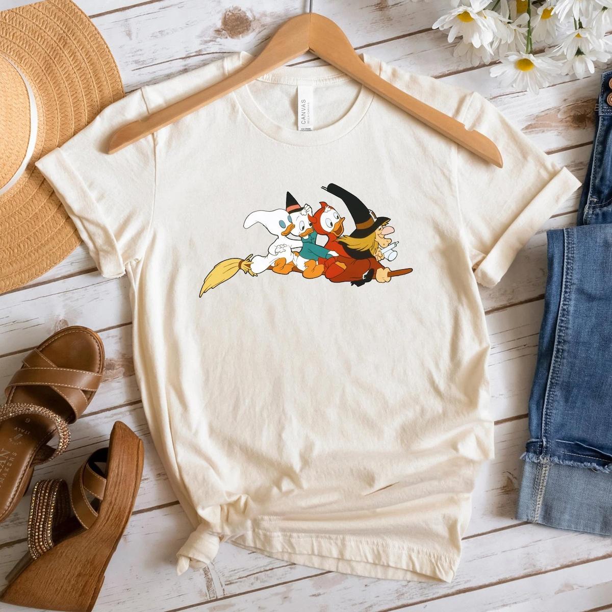 Huey Dewey And Louie Donald Duck's Nephews Halloween Ducks Shirt 4