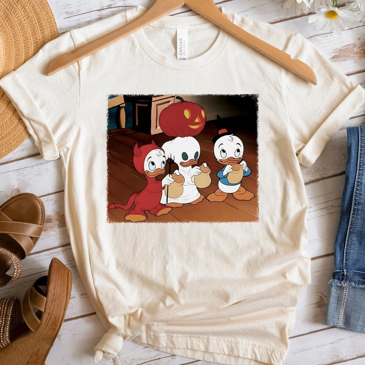 Huey Dewey And Louie Donald Duck's Nephews Halloween Shirt 1