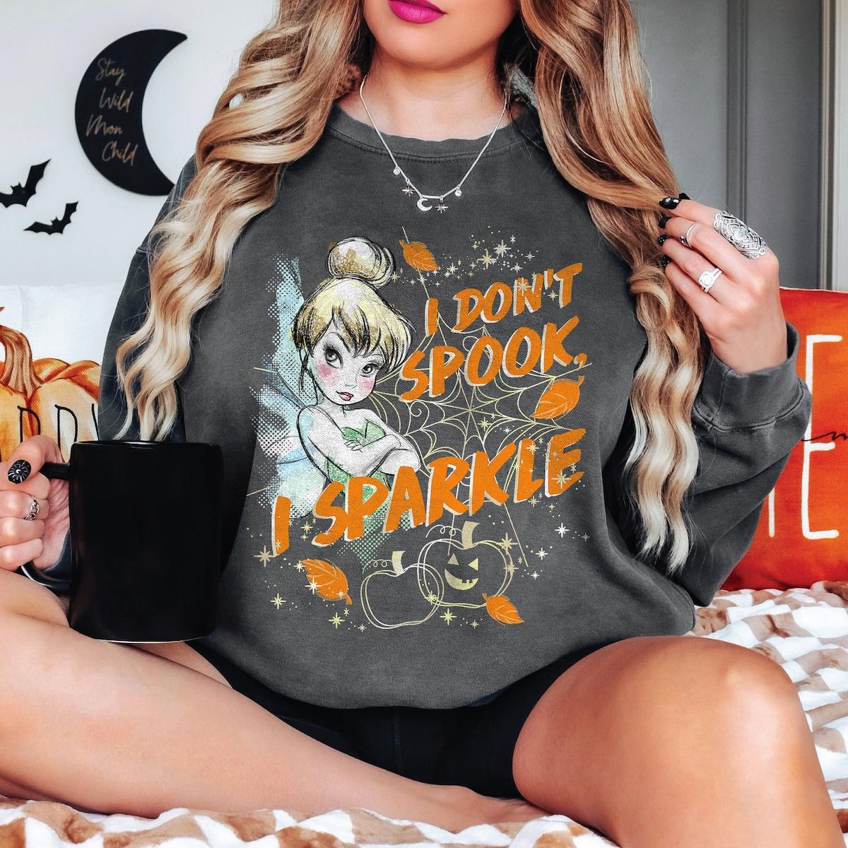 I Don't Spook I Sparkle Tinkerbell Halloween Sparkle Shirt 2