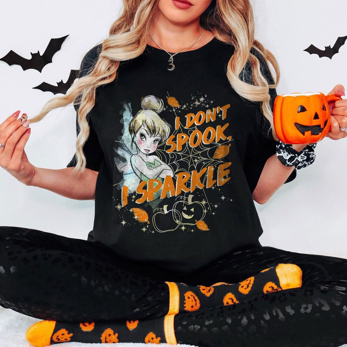 I Don't Spook I Sparkle Tinkerbell Halloween Sparkle Shirt 4