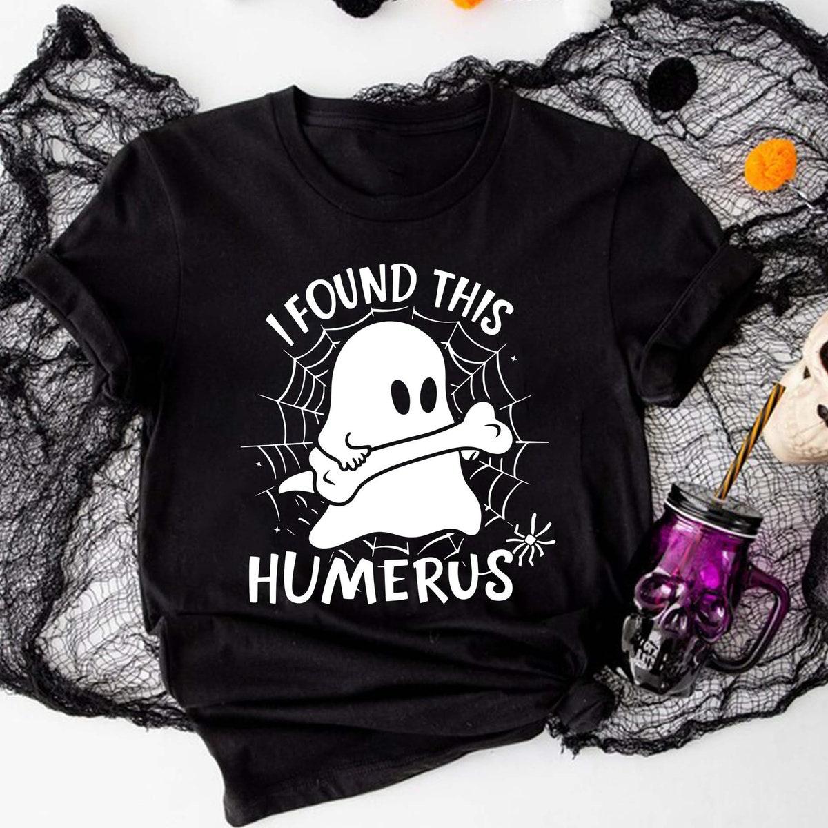 I Found This Humerus Halloween Nurse Shirt 2