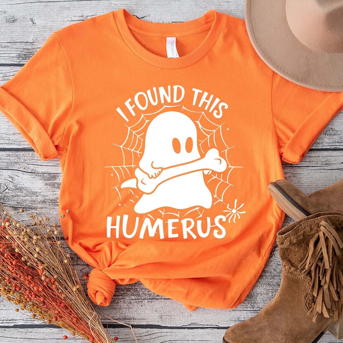 I Found This Humerus Halloween Nurse Shirt 3