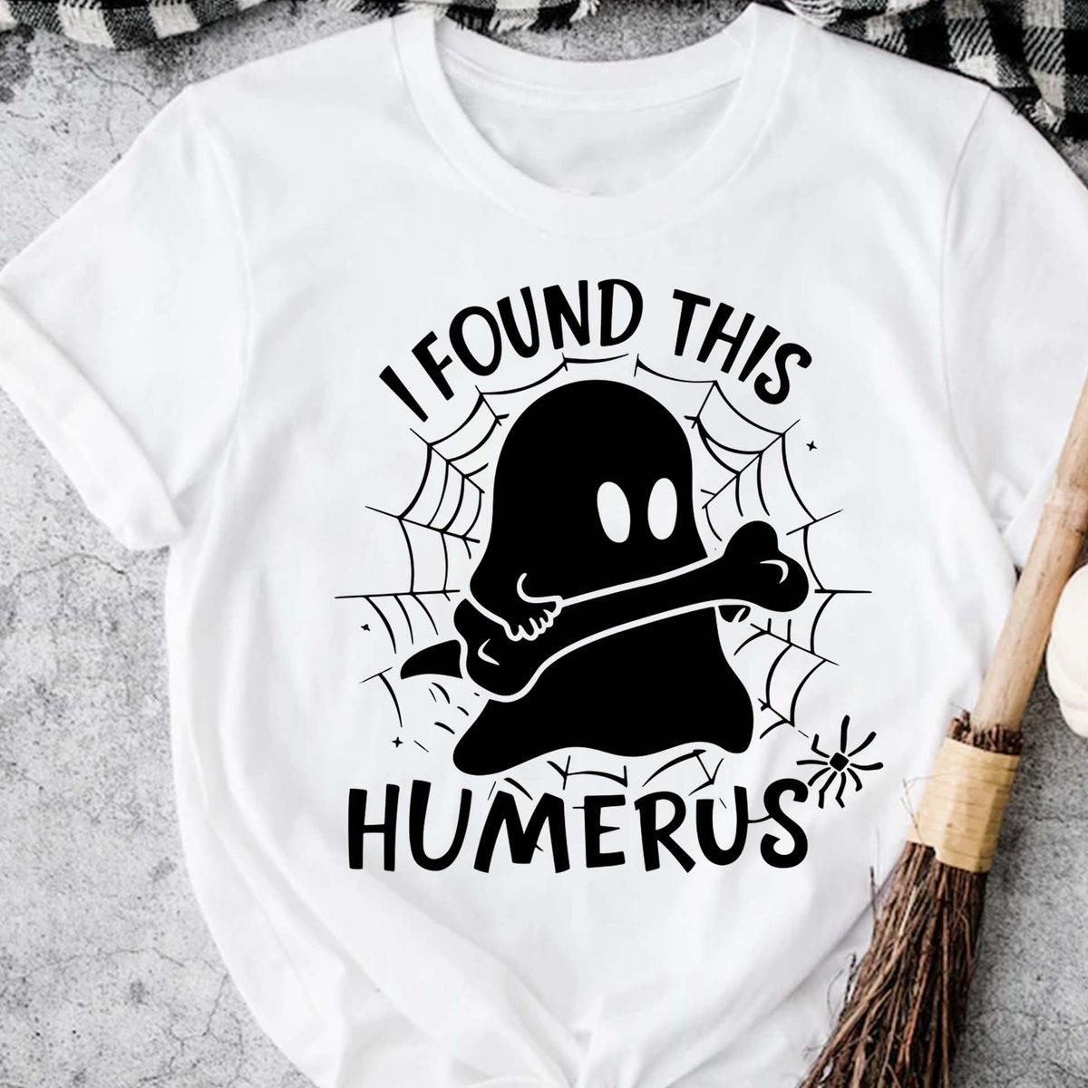 I Found This Humerus Halloween Nurse Shirt 5