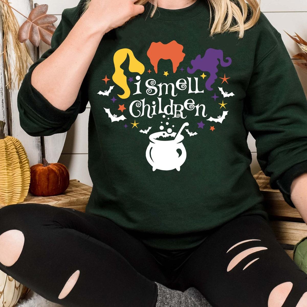 I Smell Children Sanderson Sisters Halloween Witch Shirt 2