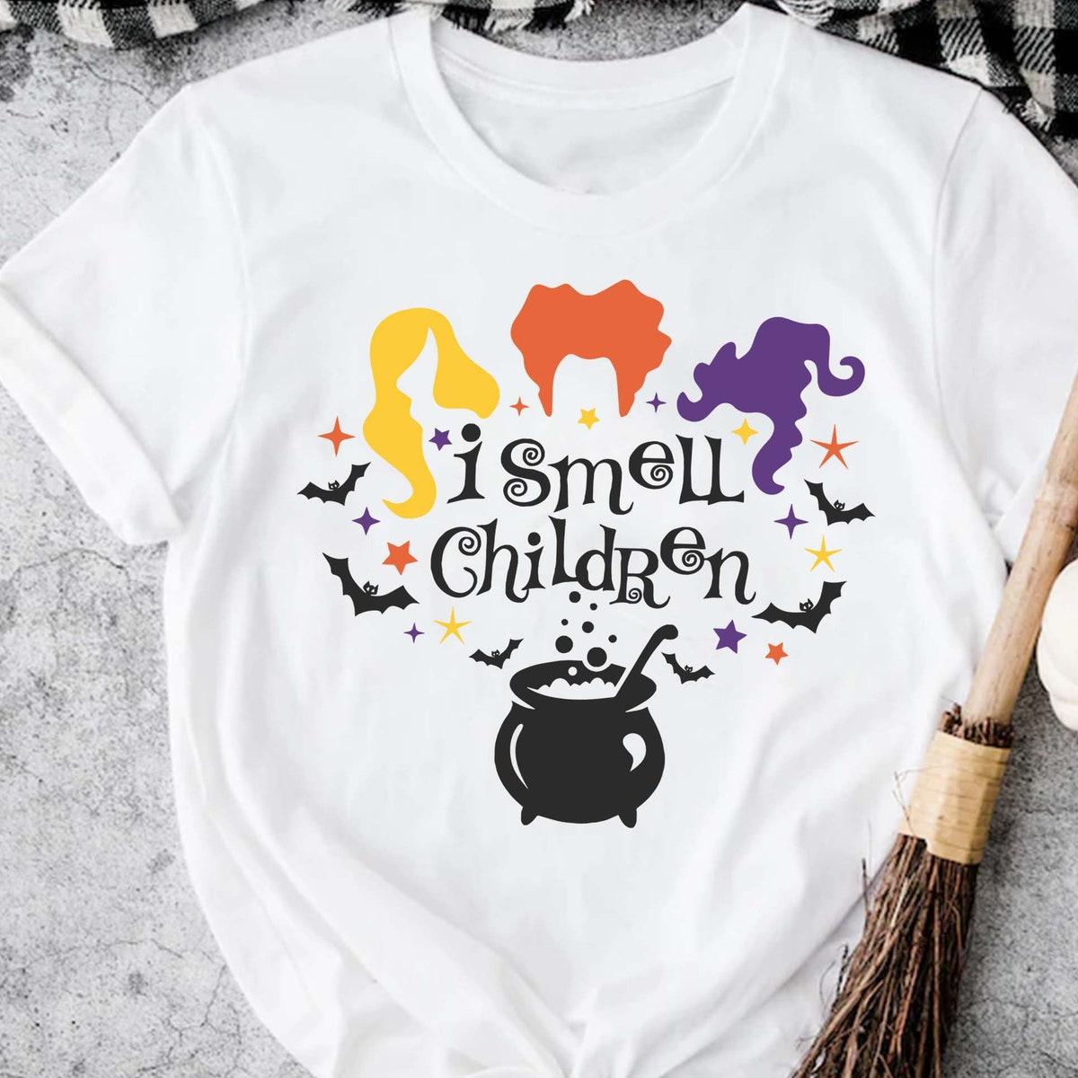 I Smell Children Sanderson Sisters Halloween Witch Shirt 3